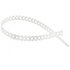 Хомут-стяжка полимерная многоразовая 300х10 мм, прозрачная, упаковка 20 шт. | 07-7309 | REXANT