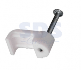 Крепеж кабеля плоский 10 х 3 мм, белый (упак. 20 шт) | 07-4209-20 | REXANT