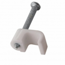 Крепеж кабеля плоский 4 х 2 мм, белый (упак. 20 шт) | 07-4204-20 | REXANT