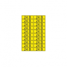 Наклейка знак электробезопасности «24 В» 15х50 мм (20 шт на листе) | 55-0002 | REXANT