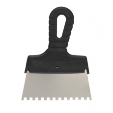 Шпатель фасадный 150 мм зуб 6х6 нержавеющая сталь, пластмассовая ручка | 89-0221 | REXANT