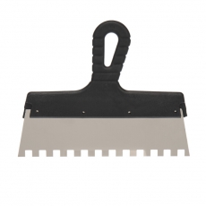 Шпатель фасадный 250 мм зуб 10х10 нержавеющая сталь, пластмассовая ручка | 89-0233 | REXANT