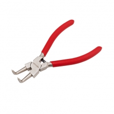 Щипцы для стопорных колец загнутый сжим 160 мм, обливные рукоятки | 12-4637 | REXANT