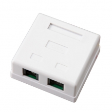 Комбинированная розетка RJ-45(8P-8C) + RJ-11(6P-4C), внешняя | 03-0120 | REXANT