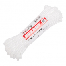 Шнур с сердечником 5 мм 20 м белый | 77-1520-1 | REXANT