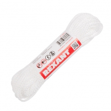 Фал плетеный 3 мм 25 м белый | 77-2325-1 | REXANT