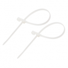 Хомут-стяжкa нейлоновая под винт 100x3,6 мм, белая, упаковка 100 шт. | 07-0104 | REXANT