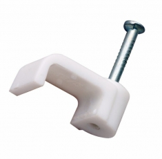 Крепеж кабеля плоский 5 х 2 мм, белый (упак. 50 шт) | 07-4205 | REXANT