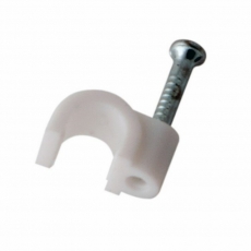 Крепеж кабеля круглый 4 мм, белый (упак. 20 шт) | 07-4004-20 | REXANT