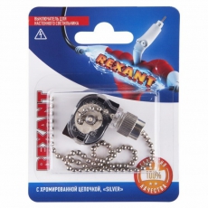 Выключатель для настенного светильника, Silver, (1шт.) | 06-0240-A | REXANT