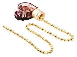 Выключатель для настенного светильника с цепочкой 270 мм «Gold» | 32-0102 | REXANT