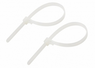 Хомут-стяжка нейлоновая многоразовая 200x7,5 мм, белая, упаковка 100 шт. | 07-0209 | REXANT