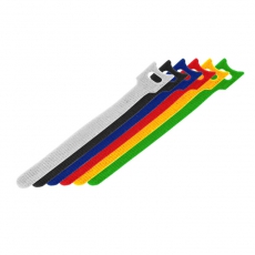 Набор хомутов-стяжек многоразовых на липучке 150х12 мм, цветная, упаковка 12 шт. | 07-7150 | REXANT