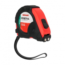 Рулетка «Профи» прорезиненный корпус 10 м х 25 мм магнитная | 12-9017 | REXANT