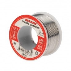 Припой с канифолью 100 г d=1.0 мм (Sn60 Pb40 Flux 2.2 %) | 09-3203 | REXANT