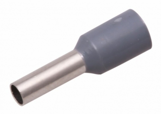 Наконечник штыревой втулочный изолированный F-18 мм 4 мм? (НШВи 4.0-18) серый | 08-0822 | REXANT