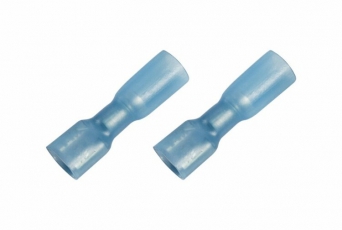 Клемма плоская полностью изолированная термоусаживаемая гнездо 6.6 мм 1.5-2.5 мм? (РПи-м-т 2.5-(6.3) синий | 08-0634 | REXANT