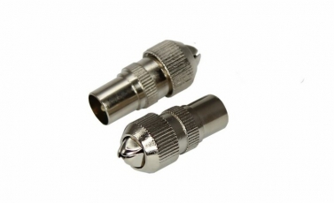 РАЗЪЁМ штекер TV без пайки Металл 