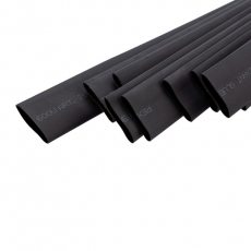 Термоусаживаемая трубка двухстенная клеевая 19,1/9,55 мм черная (уп. 10 шт. по 1 м) | 26-2107 | REXANT