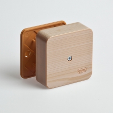 Коробка универсальная для кабель-каналов, 80х80х25мм(сосна на светлой основе) | 65005-27М | Рувинил