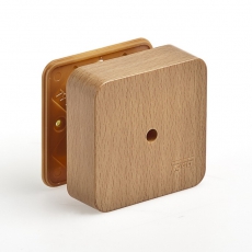 Коробка универсальная для кабель-каналов, 80х80х25мм(бук на светлой основе) | 65005-38М | Рувинил