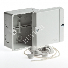 Коробка распределительная для о/п, 98х98х60мм (серая) | 67048 | Рувинил