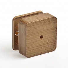 Коробка универсальная для кабель-каналов, 80х80х25мм(дуб на темной основе) | 65005-08М | Рувинил