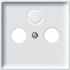 ЦЕНТР.ПЛАТА TV/FM Х2 Х3, БЕЛЫЙ | MTN294119 | Schneider Electric