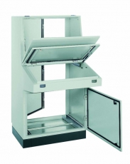 ПУЛЬТ С КОНСОЛЬЮ 1600Х630 RAL7035 | NSYSDF1610 | Schneider Electric