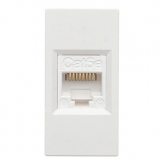 РОЗЕТКА W45 1XRJ45 CAT.5E ФОРМАТА 45Х22,5 БЕЛАЯ RAL 9010 | RIN-145K5E-BE | Schneider Electric
