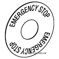 МАРКИРОВКА EMERGENCY STOP | ZB6Y7330 | Schneider Electric
