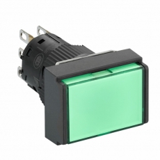 КНОПКА С ПОДСВ.,16ММ,ЗЕЛЕН, 24В, ПРЯМОУГ | XB6EDW3B1P | Schneider Electric