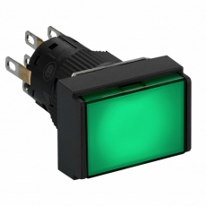 КНОПКА С ПОДСВ.,16ММ, ПРЯМОУГ.,ЗЕЛЕН,24В | XB6EDW3B2P | Schneider Electric