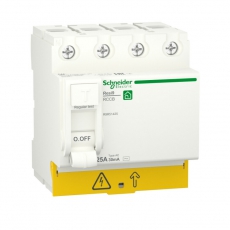 RESI9 ВЫКЛЮЧАТЕЛЬ ДИФФЕРЕНЦИАЛЬНОГО тока (УЗО) 25А 4P 30мА тип AC | R9R51425 | Schneider Electric