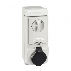 НАСТЕННАЯ РОЗЕТКА UNIKA С ДЕРЖ ПРЕДОХР 16A 3P-E 480-500 IP44 | 83137 | Schneider Electric