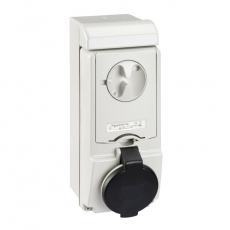 НАСТЕННАЯ РОЗЕТКА UNIKA С ДЕРЖ ПРЕДОХР 16A 3PNE 480-500 IP44 | 83138 | Schneider Electric