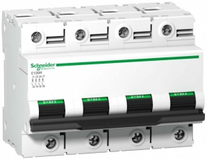 Выключатель автоматический четырехполюсный C120H 63А C 15кА | A9N18478 | Schneider Electric