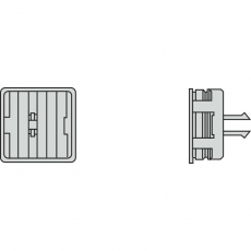 КОНЦЕВАЯ ЗАГЛУШКА 40А | KBB40AF | Schneider Electric