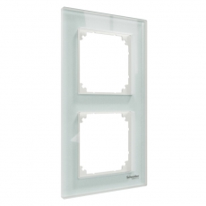 MERTEN M-Elegance РАМКА стеклянная 2 поста, БЕЛЫЙ КРИСТАЛЛ, SM | MTN4020-3220 | Schneider Electric