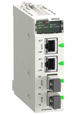 Оптоволоконный повторитель RIO в шасси Modicon X80 | BMXNRP0200RU | Schneider Electric