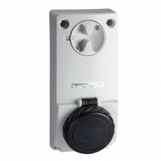 ПАНЕЛЬНАЯ РОЗЕТКА UNIKA Б/ЗАЩ 32A 3PE 480-500 IP65 | 82098 | Schneider Electric