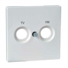 ЦЕНТ.ПЛАТА С МАРКИРОВКОЙ TV+FM, БЕЛЫЙ | MTN299719 | Schneider Electric