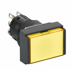 КНОПКА С ПОДСВ.,16ММ,ЖЕЛТ., 24В, ПРЯМОУГ | XB6EDW5B1P | Schneider Electric