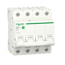 RESI9 АВТОМАТИЧЕСКИЙ ВЫКЛЮЧАТЕЛЬ (АВ) B 32А 4P 6000A | R9F02432 | Schneider Electric