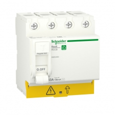 RESI9 ВЫКЛЮЧАТЕЛЬ ДИФФЕРЕНЦИАЛЬНОГО тока (УЗО) 63А 4P 100мА тип AC | R9R52463 | Schneider Electric