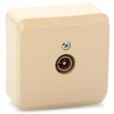 ЭТЮД О/У Кремовый Розетка TV единственная 0,7dB | TVA-002K | Schneider Electric