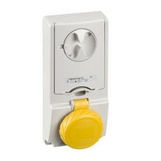ПАНЕЛЬНАЯ РОЗЕТКА UNIKA С ДЕРЖ ПРЕДОХР 16A 3PNE 100-130 IP65 | 82180 | Schneider Electric