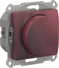 GLOSSA СВЕТОРЕГУЛЯТОР (диммер) повор-нажим, LED, RC, 315Вт, мех., БАКЛАЖАНОВЫЙ | GSL001130 | Schneider Electric