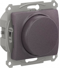 GLOSSA СВЕТОРЕГУЛЯТОР (диммер) повор-нажим, LED, RC, 315Вт, мех.,СИРЕНЕВЫЙ ТУМАН | GSL001430 | Schneider Electric