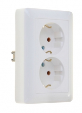 ХИТ С/У Белый Розетка 2-ая с/з без шторок, 16А, 250В | RS16-236-B | Schneider Electric
